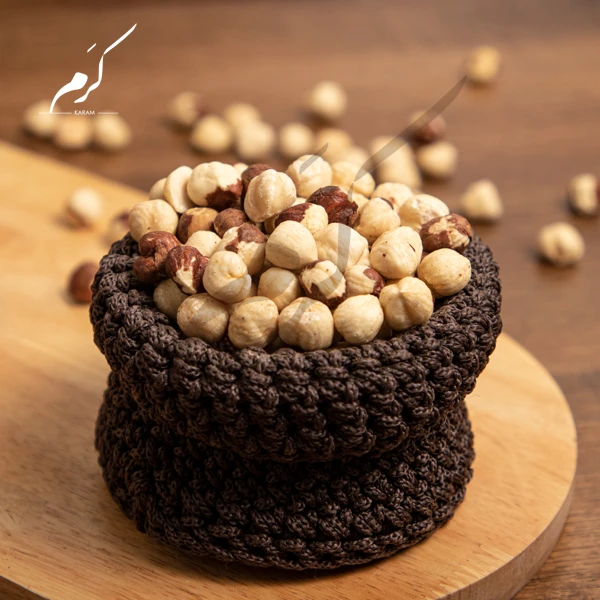 مغز فندق بو داده بی نمک ایرانی