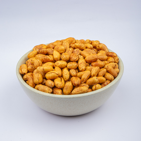 بادام زمینی زعفرانی