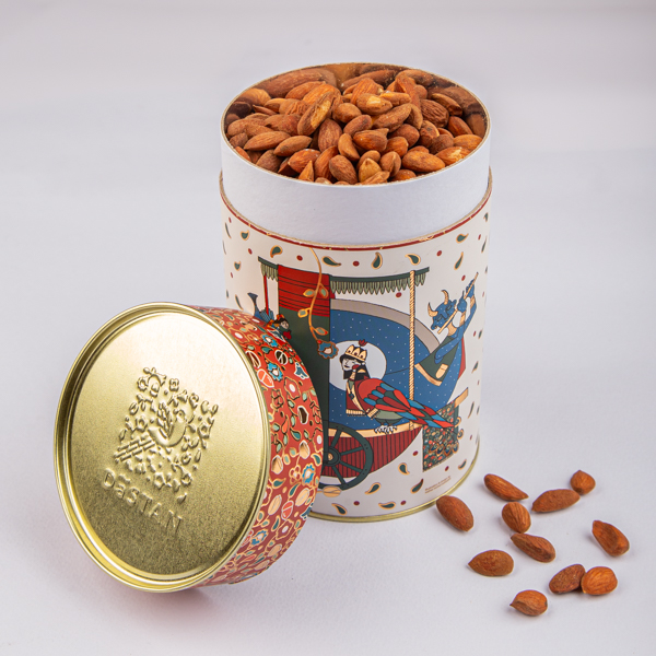 بادام دراژه شور 600 گرمی هزار و یک شب