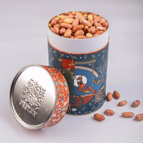 بادام زمینی آستانه 500 گرمی هزار و یک شب
