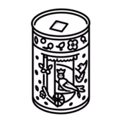 قوطی استوانه ای نیم کیلویی دآستان