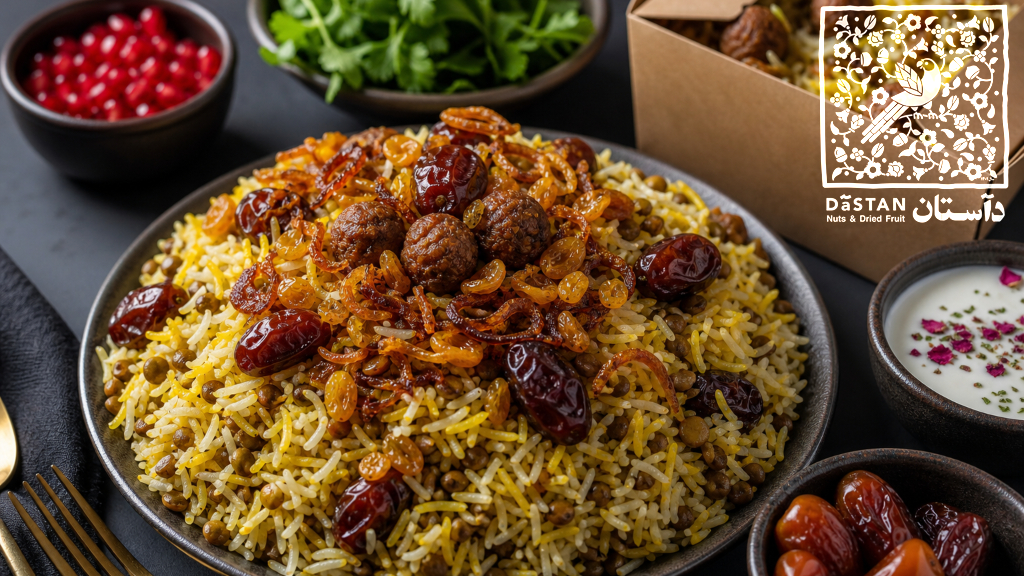 رازهای پخت عدسپلو با کشمش و خرما: ترکیبی جادویی از طعمهای اصیل ایرانی